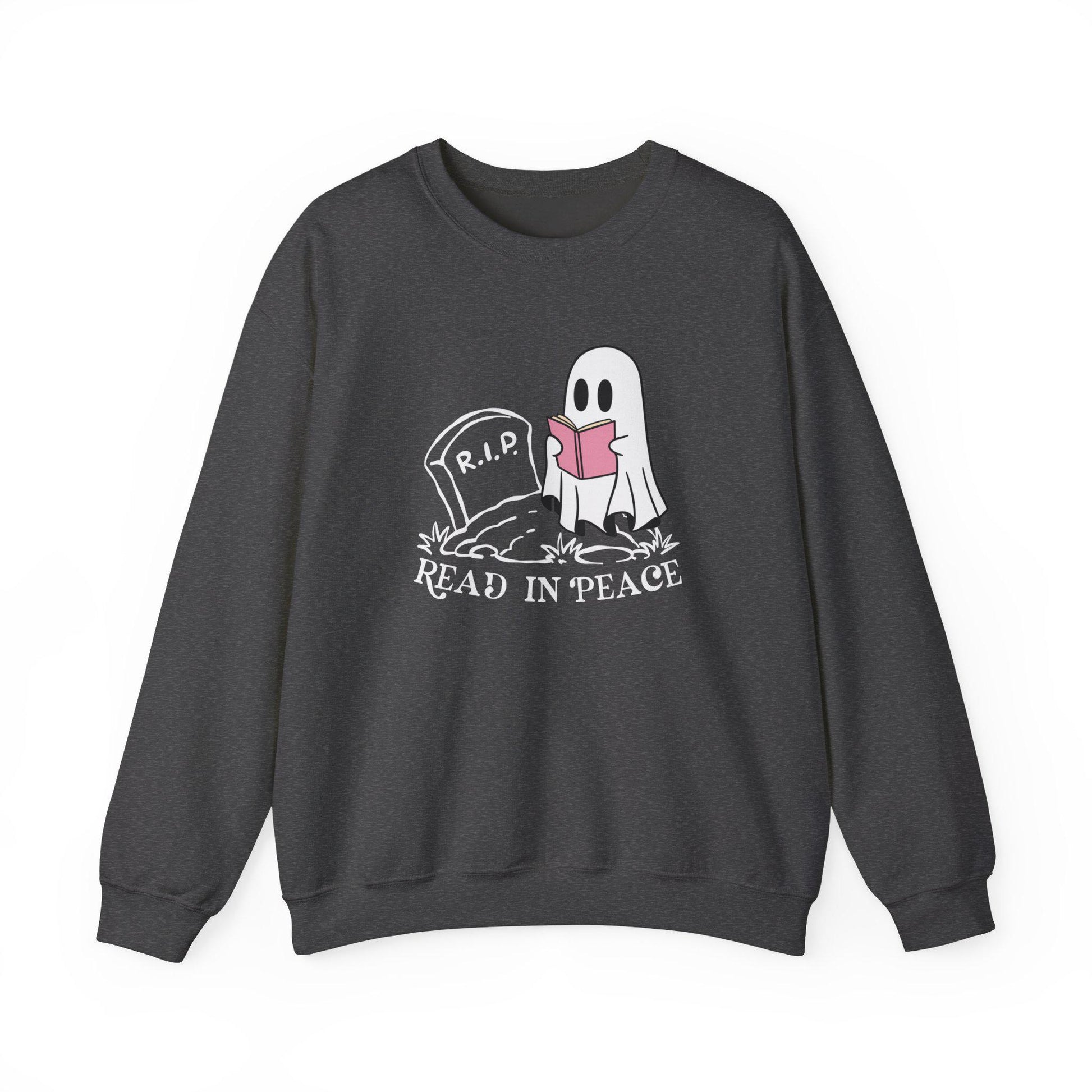 Read in Peace Ghost Book Sweatshirt, Booktrovert Halloween Library Sweatshirt, Reading Ghost Sweatshirt, Fall Book Shirt Book Lover Sweater