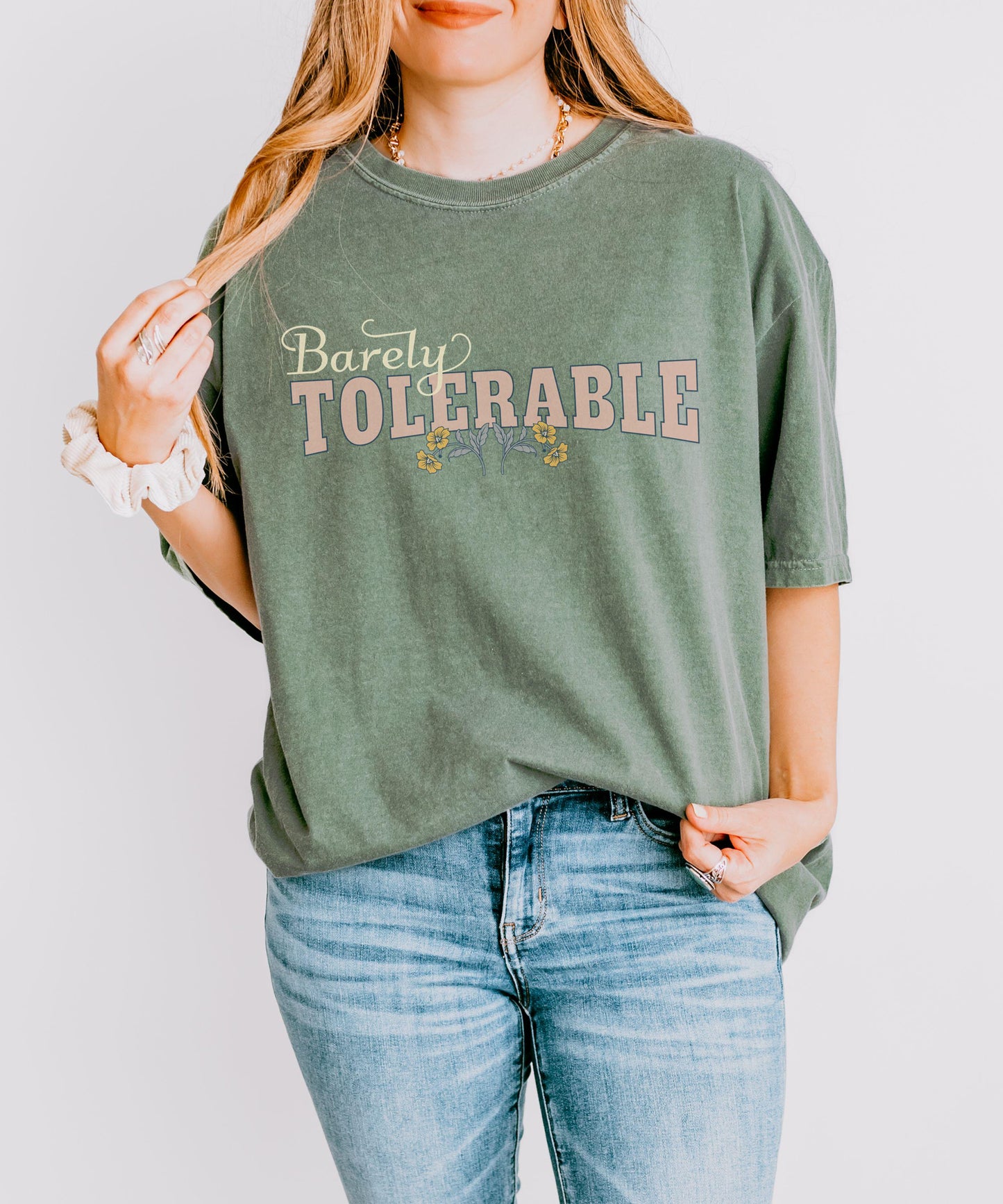 Barely Tolerable Jane Austen TShirt, Pride and Prejudice Mr Darcy Gifts Literature Gift, Princesscore Literary Quote Regency Romance Shirt