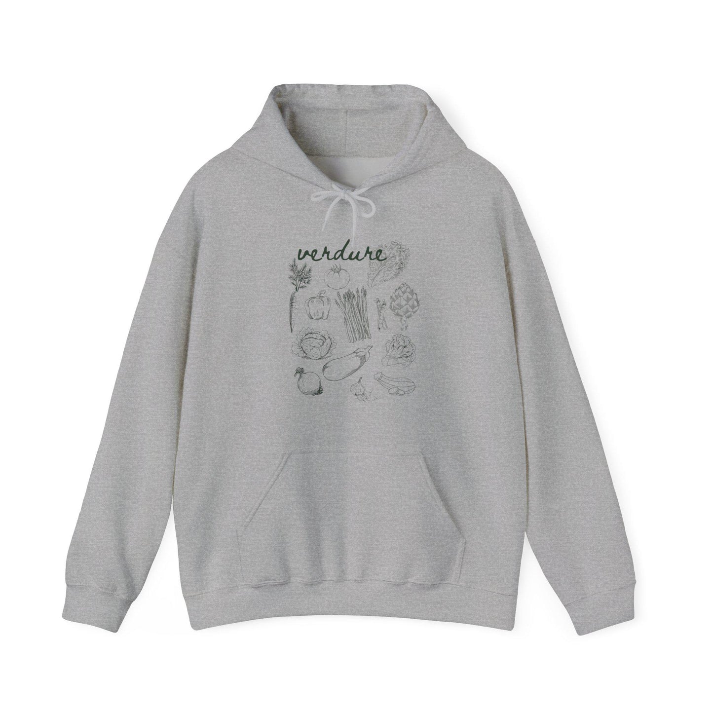 Verdure Italian Vegetables Hoodie, Italy Aesthetic Vegetarian Sweatshirt, Old Money Aesthetic Italian Foodie Veggie Sweater Gardener Hoodie