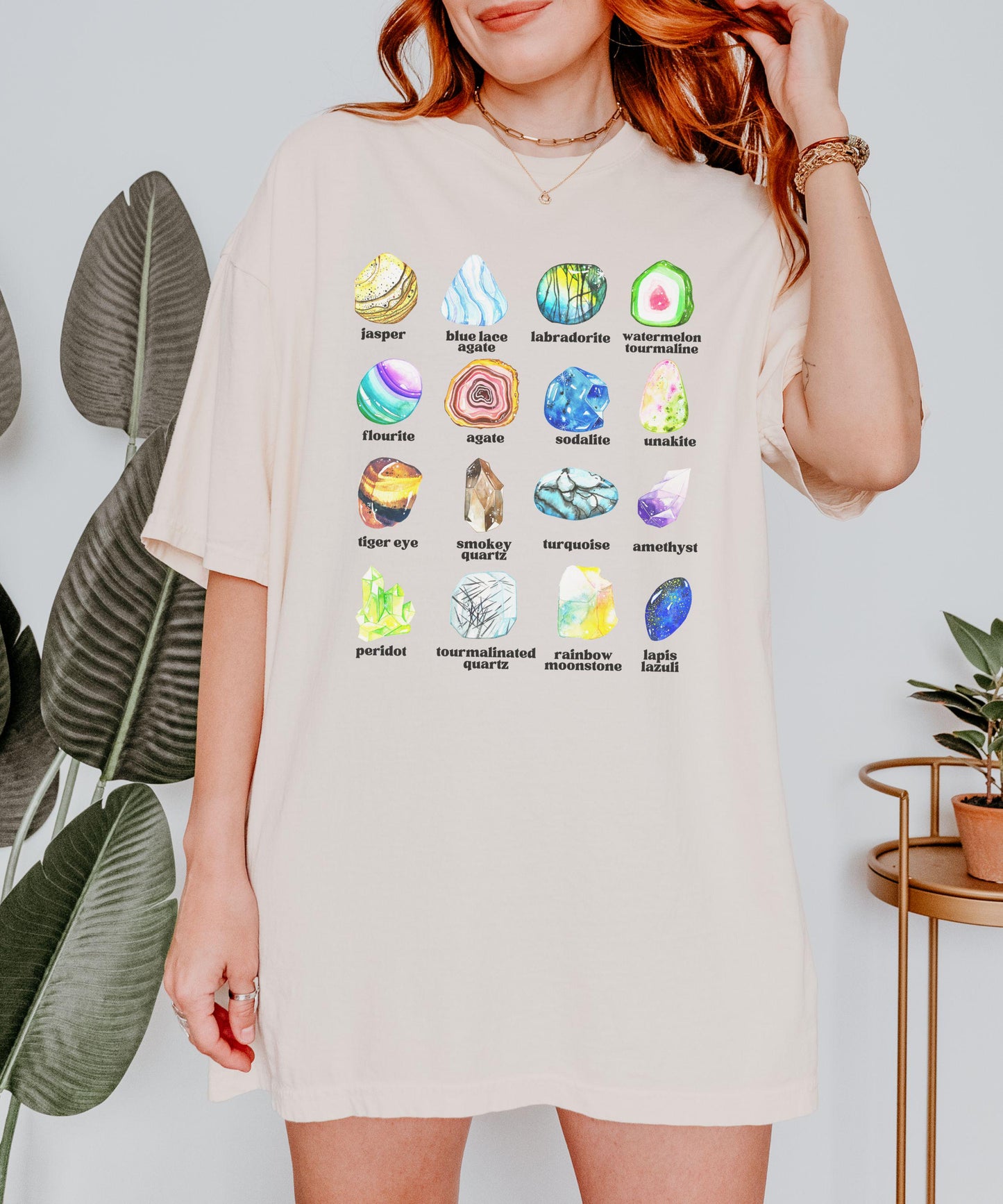 Gemstone Shirt, Comfort Colors Gems and Minerals Shirt Crystals Tshirt Naturecore Shirt Granola Girl Shirt Geology Gifts, Rockhound Tshirt