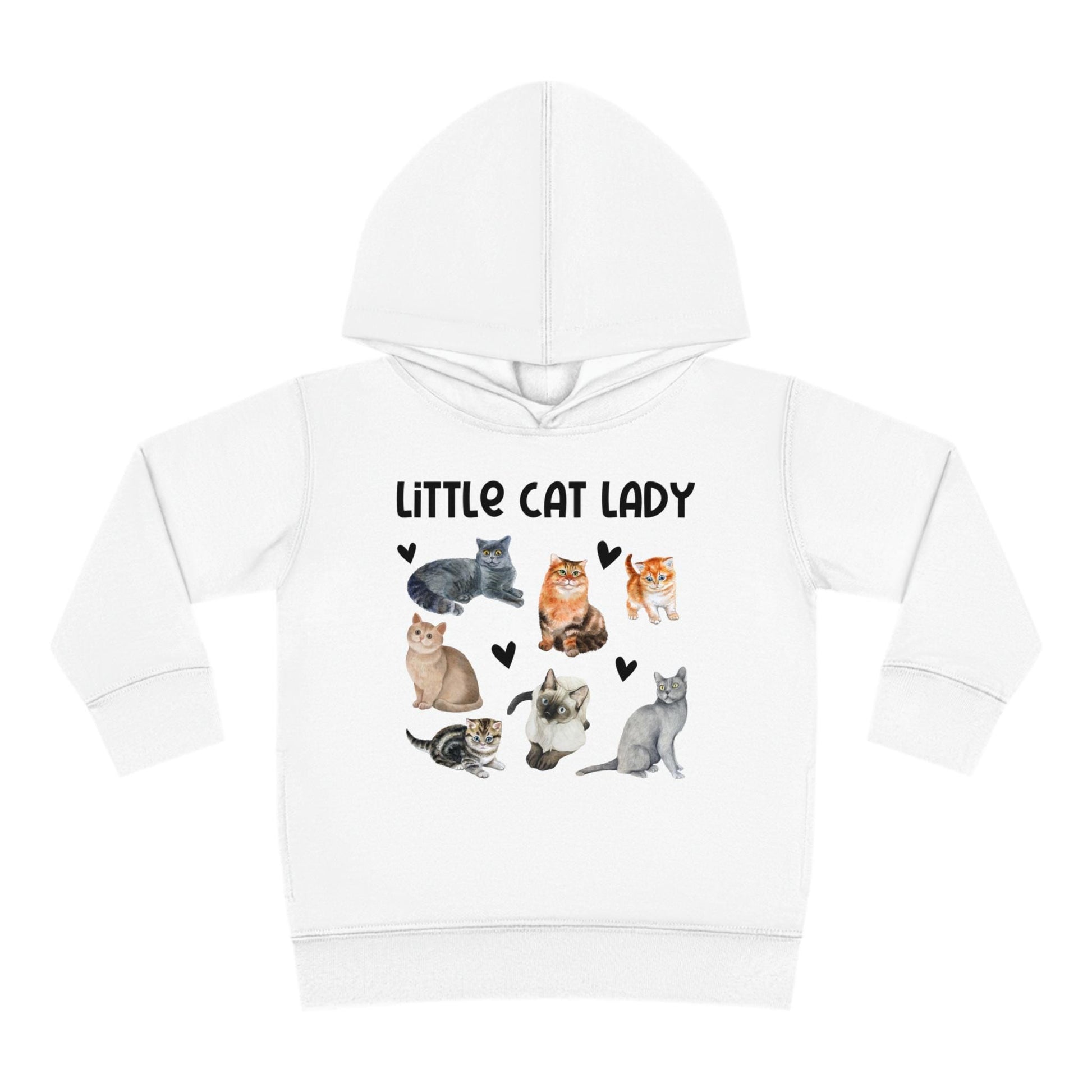 Little Cat Lady Hoodie, Kids Cat Hoodie for Toddler Cat Lover Gifts Girl Kitten Shirt Cat Sweatshirt Girls Cat Shirts for Girl