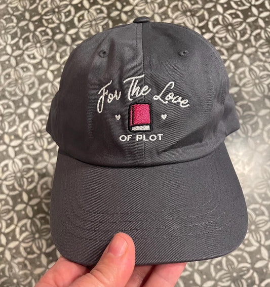 For The Love Of Plot Hat Embroidered Bookish Hat, Book Themed Gifts Book Baseball Cap Reader Gift Booktrovert Literary Gift Bookish Things