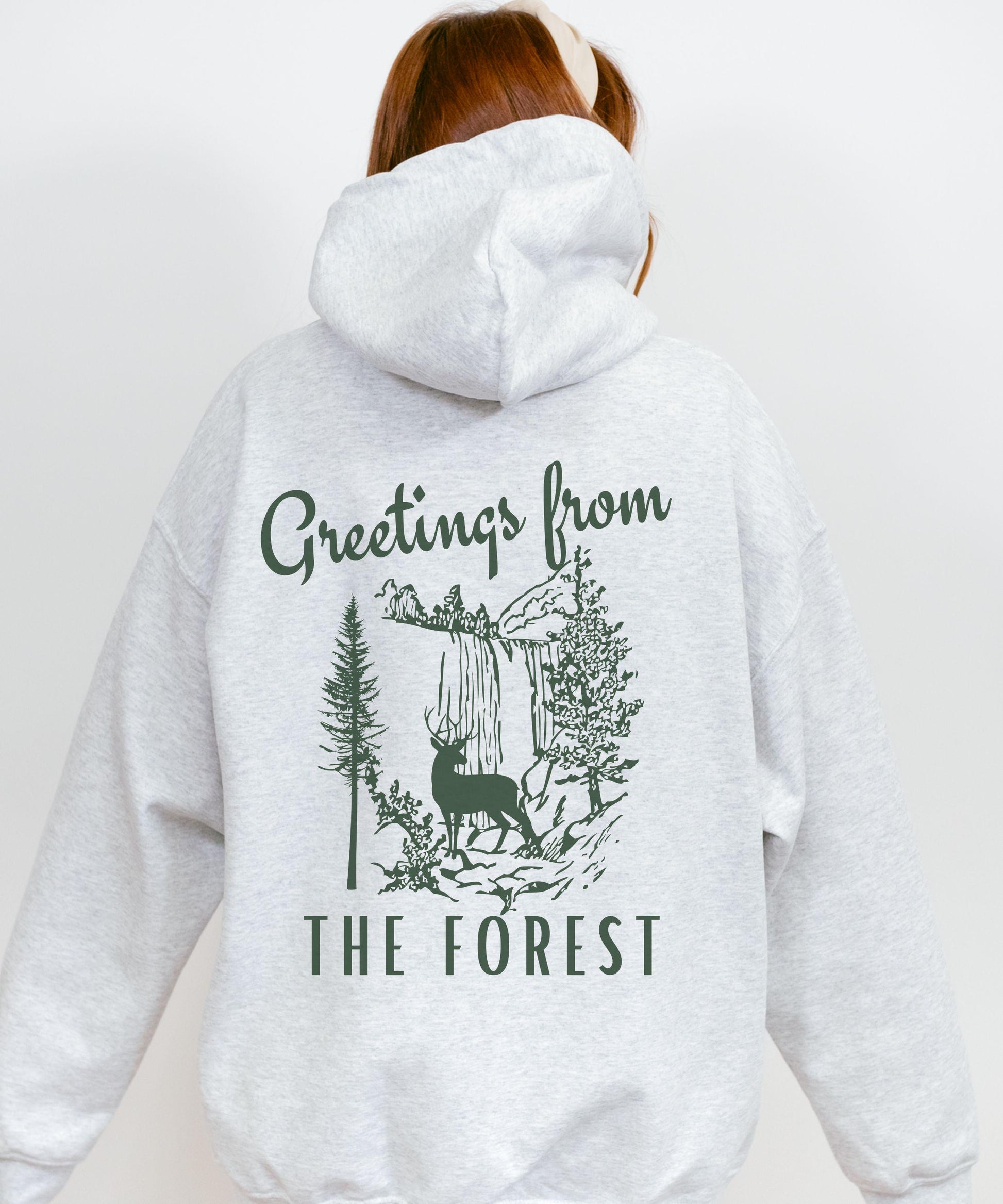 Forest Hoodie, Forest Core Naturecore Nature Lover Granola Girl Forest Animal Deer Sweatshirt Ecology Shirt Hiking Sweatshirt Camping Hoodie