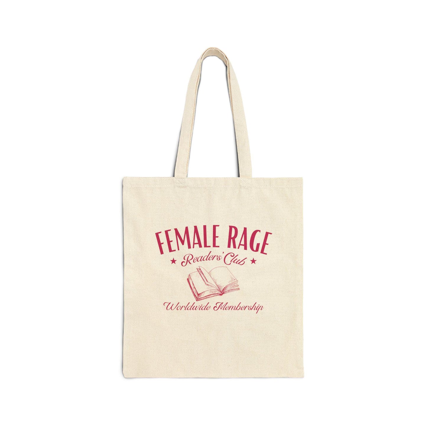 Female Rage Readers Club Tote Bag, Feminist Tote Leftist Gift Book Club Gifts Library Tote Women's Empowerment Book Core Reading Tote Bag