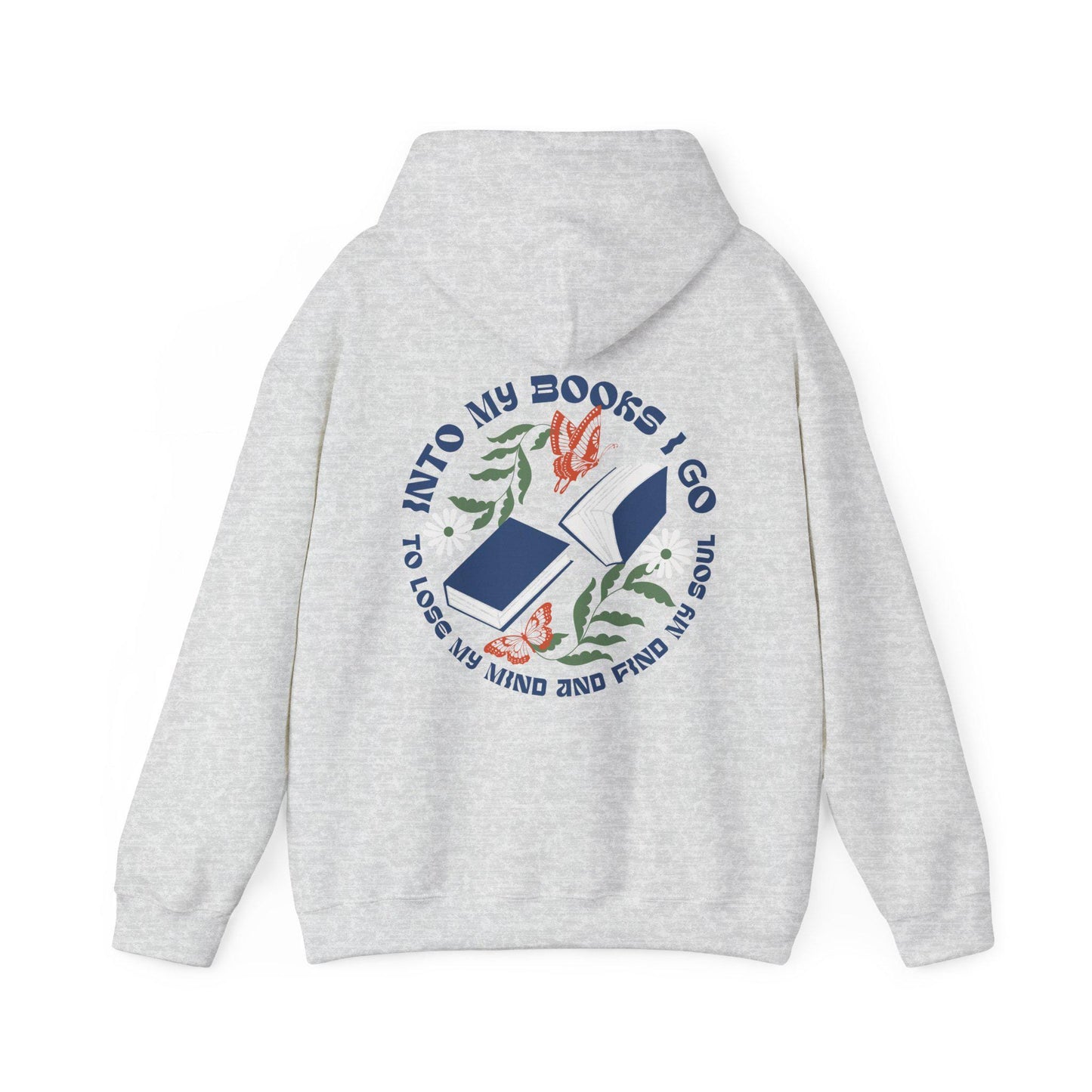 Into My Books I Go Hoodie, I'm All Booked Hoodie Bookish Bookcore Nature Core Sweatshirt Book Lover Merch Book Lover Gift Romantasy Reader