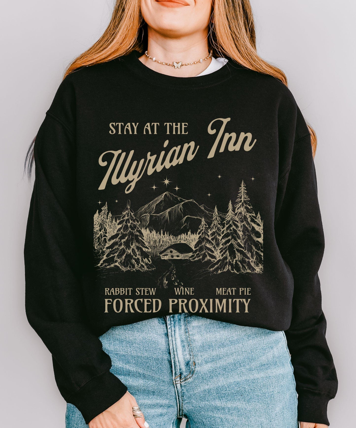 Illyrian Inn Sweatshirt Officially Licensed Sarah J Maas Merch, ACOMAF ACOTAR Sweatshirt, Rhysand Feyre Velaris Sweatshirt Romantasy Shirt