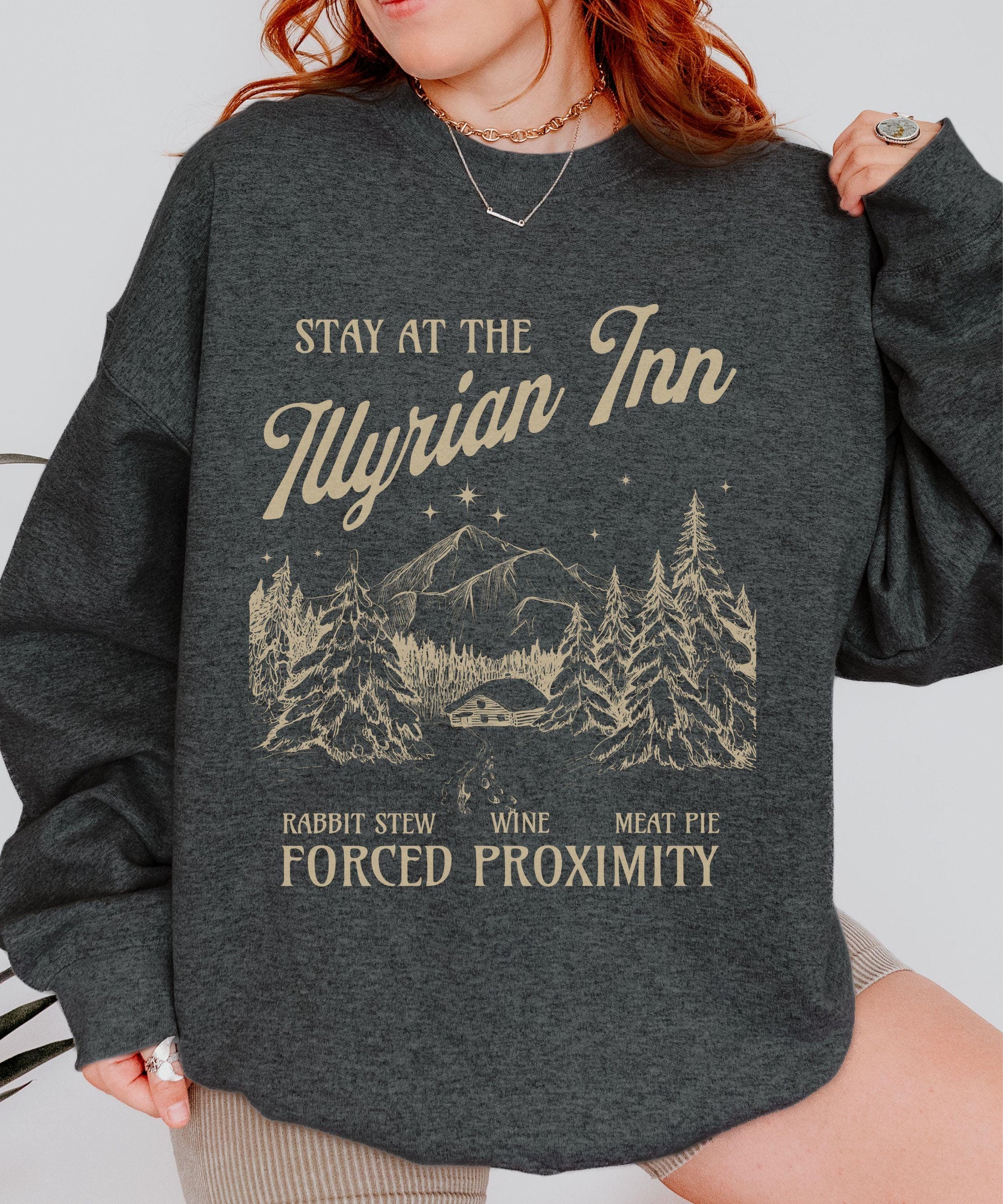 Illyrian Inn Sweatshirt Officially Licensed Sarah J Maas Merch, ACOMAF ACOTAR Sweatshirt, Rhysand Feyre Velaris Sweatshirt Romantasy Shirt