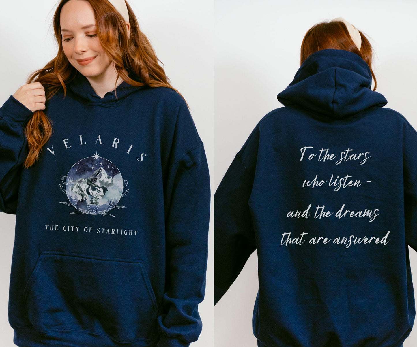 Velaris Hoodie, Officially Licensed SJM Merch Velaris Sweatshirt City of Starlight ACOMAF ACOTAR Shirt Rhysand Quote To The Stars Who Listen