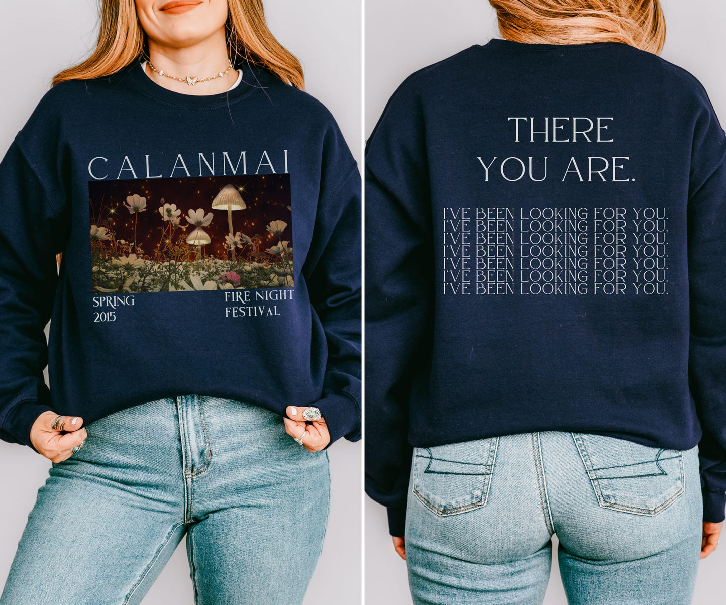 Calanmai Fire Night Festival Sweatshirt, Licensed SJM ACOTAR Merch, Rhysand There You Are Shirt A Court of Thorns and Roses Sarah J Maas