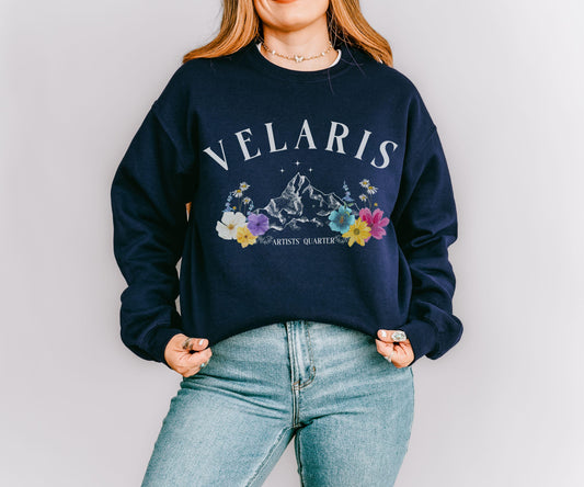 Velaris Sweatshirt Artists' Quarter, Licensed SJM Merch Sarah J Maas City of Starlight ACOMAF ACOTAR Sweatshirt Rhysand Feyre Bookish Shirt