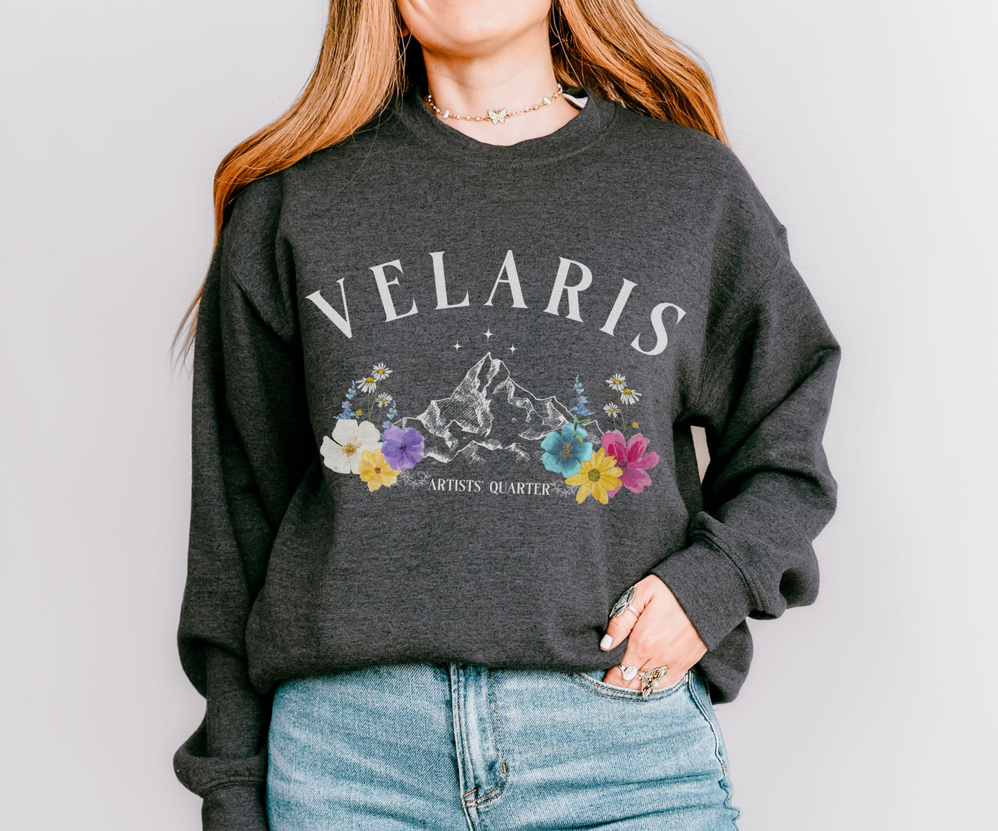 Velaris Sweatshirt Artists' Quarter, Licensed SJM Merch Sarah J Maas City of Starlight ACOMAF ACOTAR Sweatshirt Rhysand Feyre Bookish Shirt