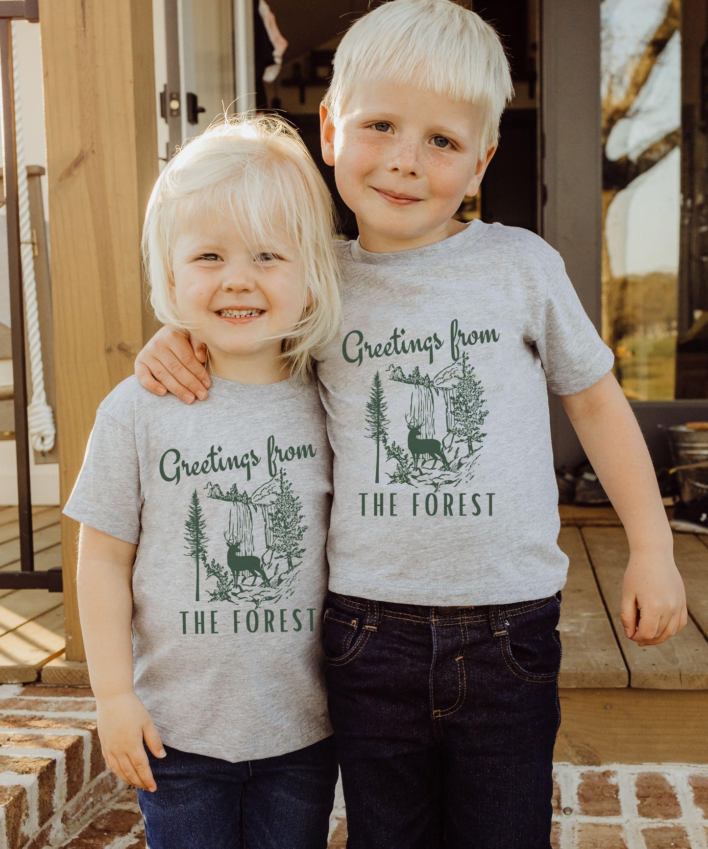 Forest Shirt Kids, Forest Core Gender Neutral Kids Clothes Naturecore Nature Lover Granola Girl Toddler Forest Animal Deer Shirt Fantasycore