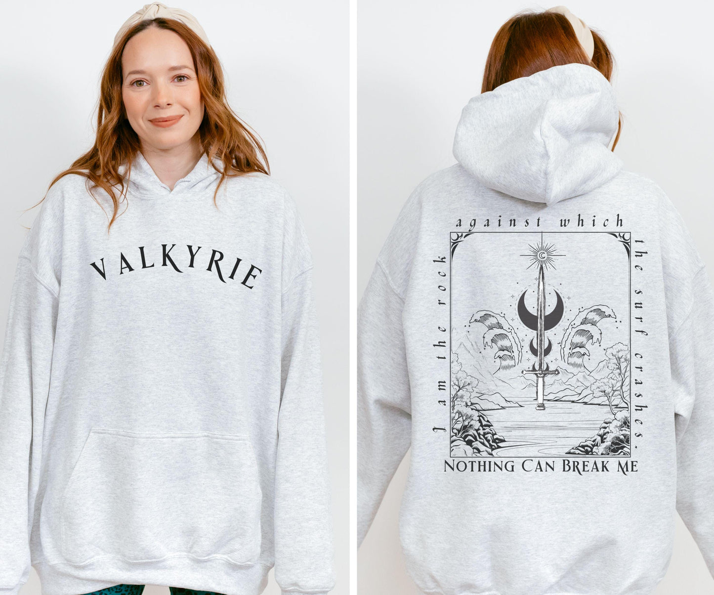 Valkyrie Hoodie, I am the Rock Valkyrie Quote Sweatshirt, Nesta Archeron Hoodie, Licensed SJM Merch ACOSF Hoodie, Sarah J Maas ACOTAR Gifts