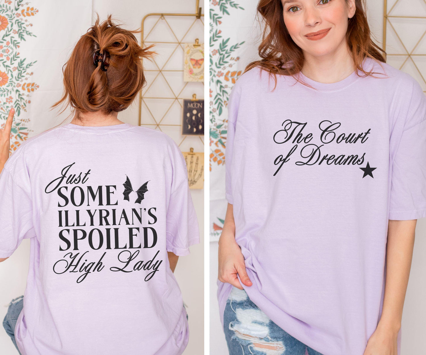 The Court of Dreams Illyrian High Lady Shirt, Licensed Sarah J Maas ACOTAR Merch ACOMAF Velaris Shirt Bat Boys Rhysand Cassian Azriel Shirt