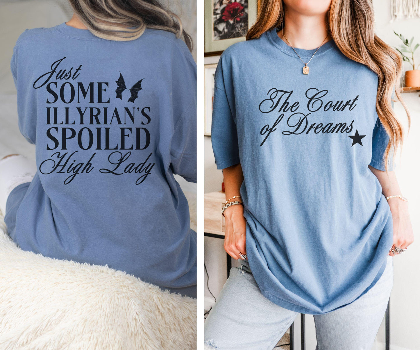 The Court of Dreams Illyrian High Lady Shirt, Licensed Sarah J Maas ACOTAR Merch ACOMAF Velaris Shirt Bat Boys Rhysand Cassian Azriel Shirt