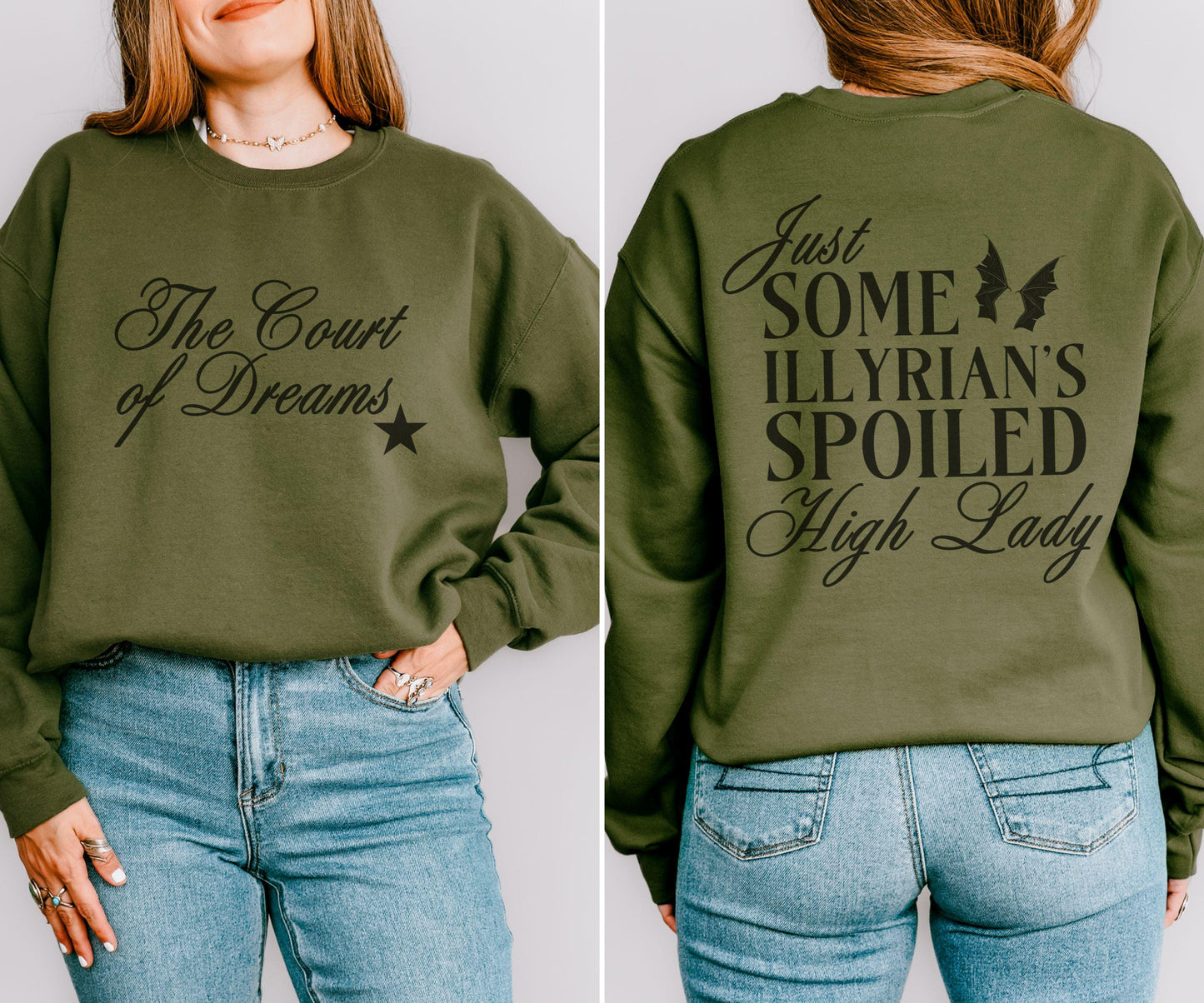 The Court of Dreams ACOMAF Sweatshirt, Bat Boys Rhysand Shirt, Illyrian Spoiled High Lady Shirt Licensed SJM ACOTAR Merch Velaris Sweatshirt