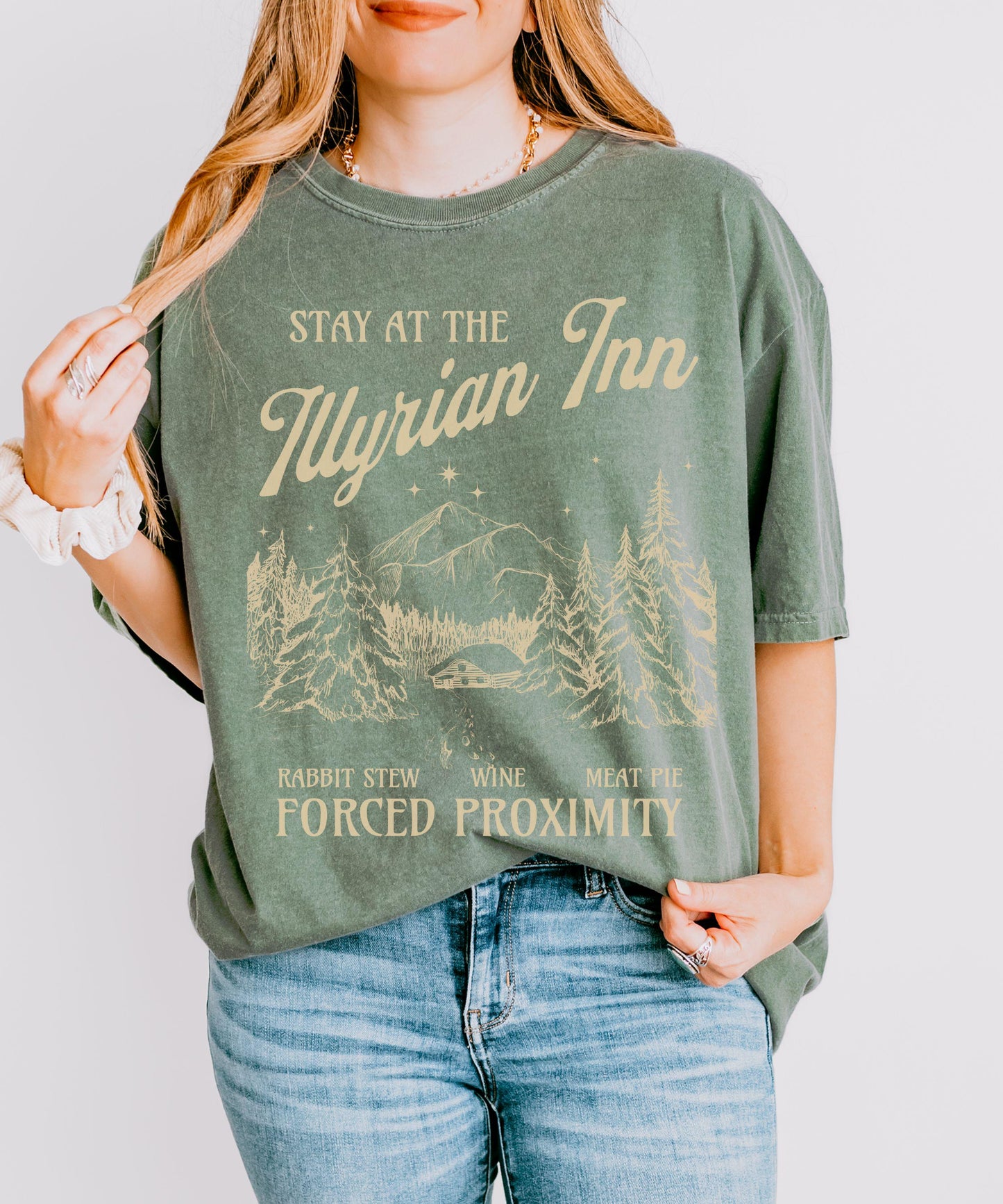 Illyrian Inn Officially Licensed SJM ACOMAF Shirt, ACOTAR TShirt, Rhysand Feyre Sarah J Maas Merch, Velaris Tee Bookish Tee Book Trope Shirt