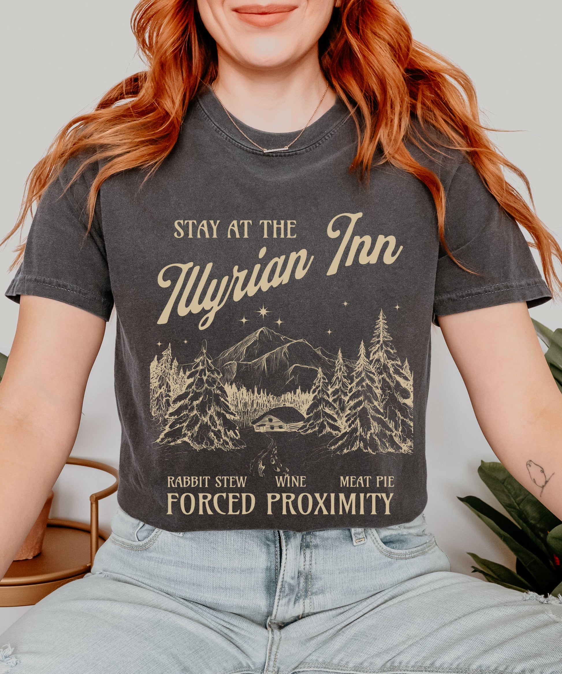 Illyrian Inn Officially Licensed SJM ACOMAF Shirt, ACOTAR TShirt, Rhysand Feyre Sarah J Maas Merch, Velaris Tee Bookish Tee Book Trope Shirt