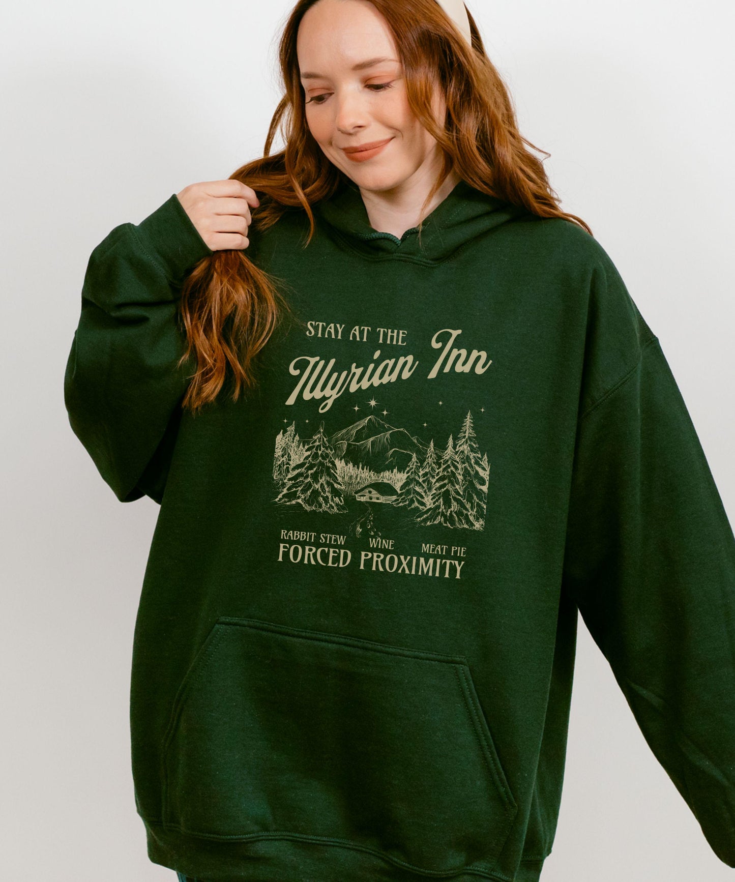 Illyrian Inn Hoodie Officially Licensed SJM ACOTAR Sweatshirt, ACOMAF Hoodie Rhysand Feyre Night Court Velaris Sweatshirt Sarah J Mass Merch