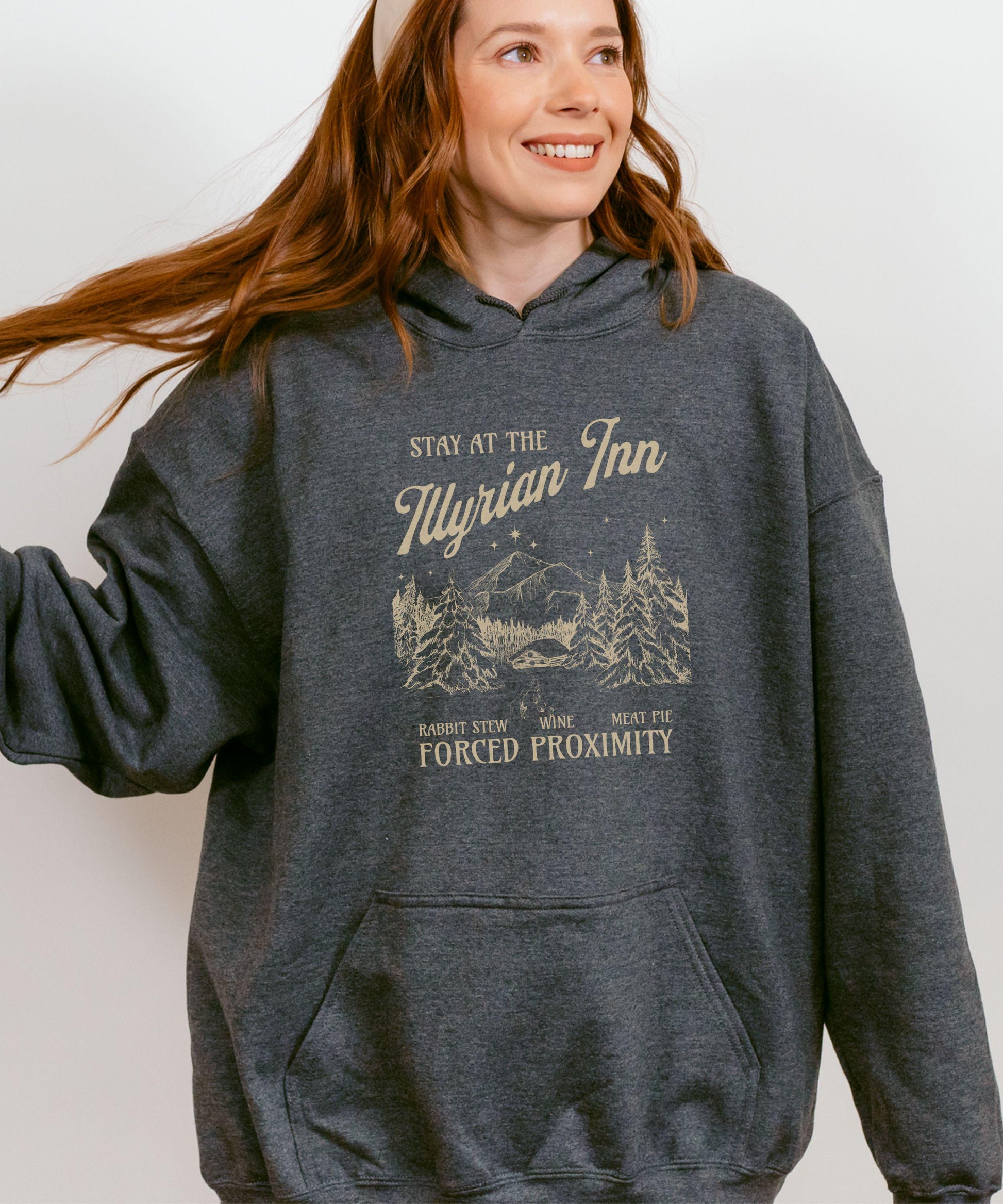 Illyrian Inn Hoodie Officially Licensed SJM ACOTAR Sweatshirt, ACOMAF Hoodie Rhysand Feyre Night Court Velaris Sweatshirt Sarah J Mass Merch