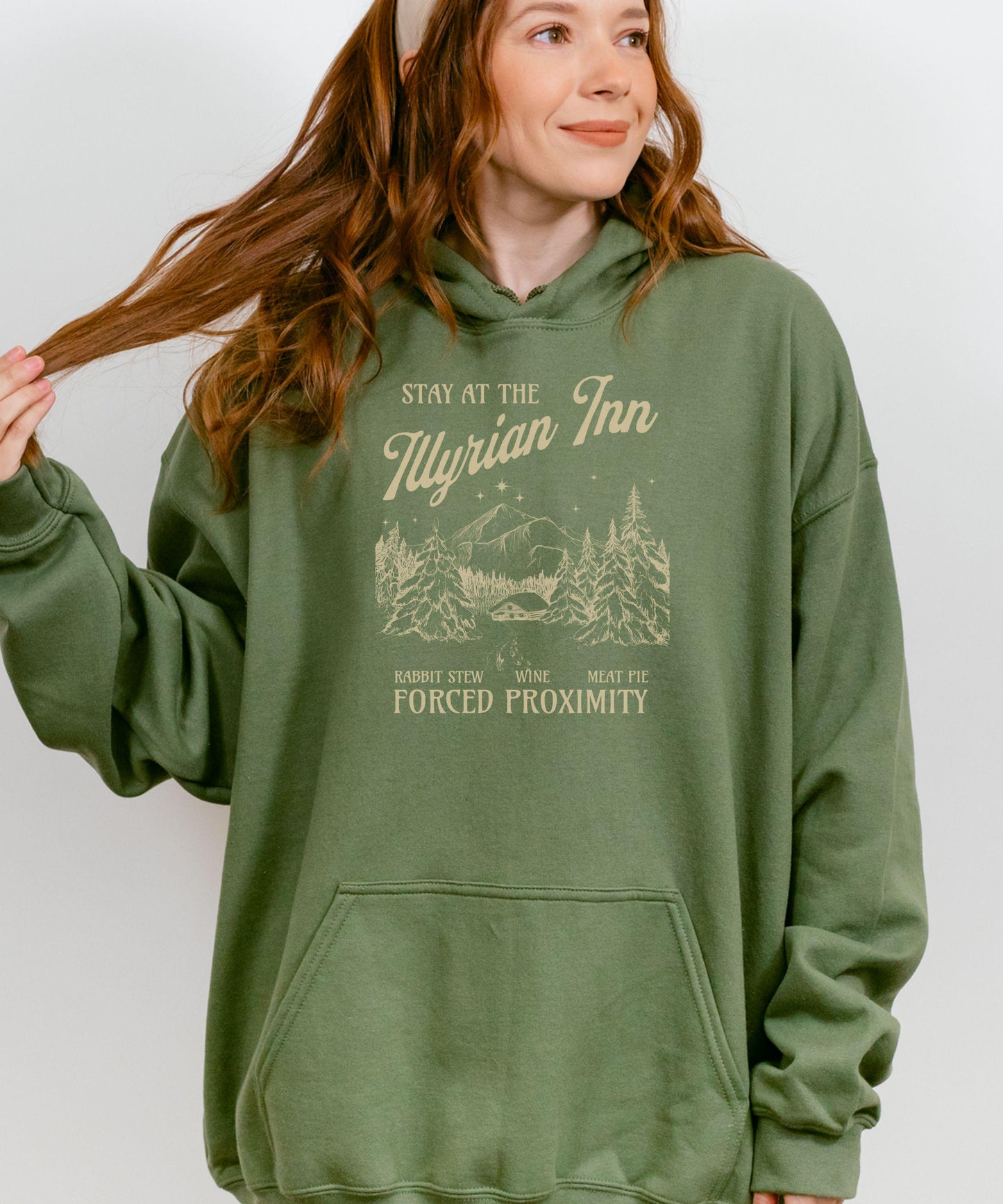 Illyrian Inn Hoodie Officially Licensed SJM ACOTAR Sweatshirt, ACOMAF Hoodie Rhysand Feyre Night Court Velaris Sweatshirt Sarah J Mass Merch