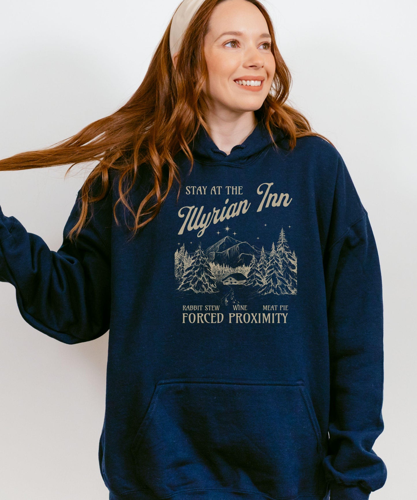 Illyrian Inn Hoodie Officially Licensed SJM ACOTAR Sweatshirt, ACOMAF Hoodie Rhysand Feyre Night Court Velaris Sweatshirt Sarah J Mass Merch