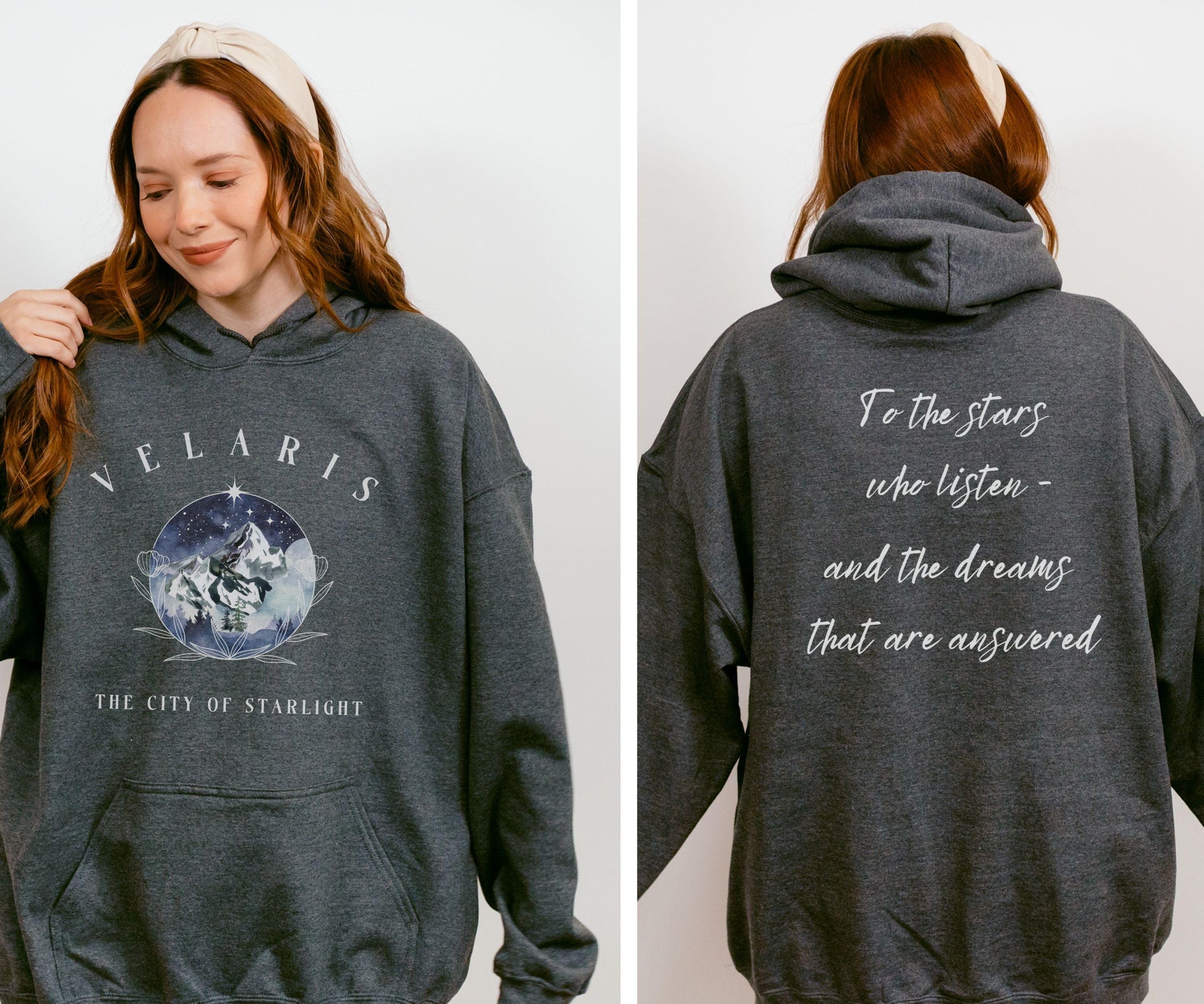 Velaris Hoodie, Officially Licensed SJM Merch Velaris Sweatshirt City of Starlight ACOMAF ACOTAR Shirt Rhysand Quote To The Stars Who Listen