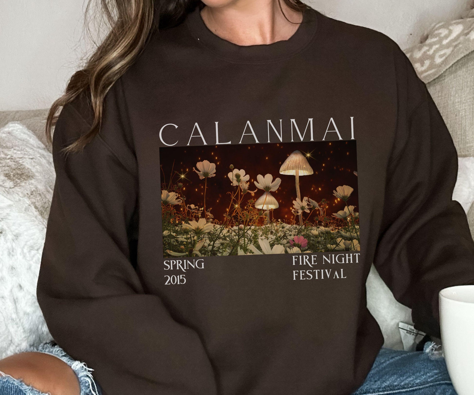 Calanmai Fire Night Festival Sweatshirt, Licensed SJM ACOTAR Merch, Rhysand There You Are Shirt A Court of Thorns and Roses Sarah J Maas