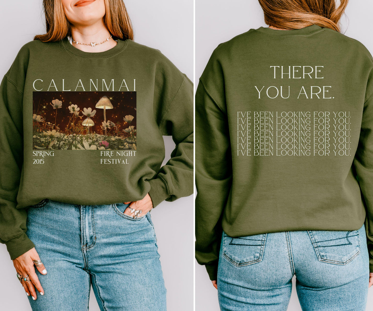 Calanmai Fire Night Festival Sweatshirt, Licensed SJM ACOTAR Merch, Rhysand There You Are Shirt A Court of Thorns and Roses Sarah J Maas