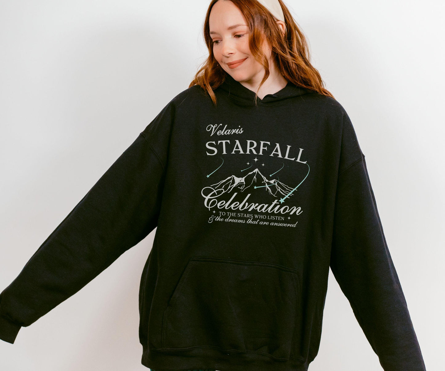 Velaris Hoodie Starfall Celebration Sweatshirt, ACOMAF Sweatshirt Licensed Sarah J Maas Merch, ACOTAR Sweatshirt SJM Romantasy Reader Hoodie