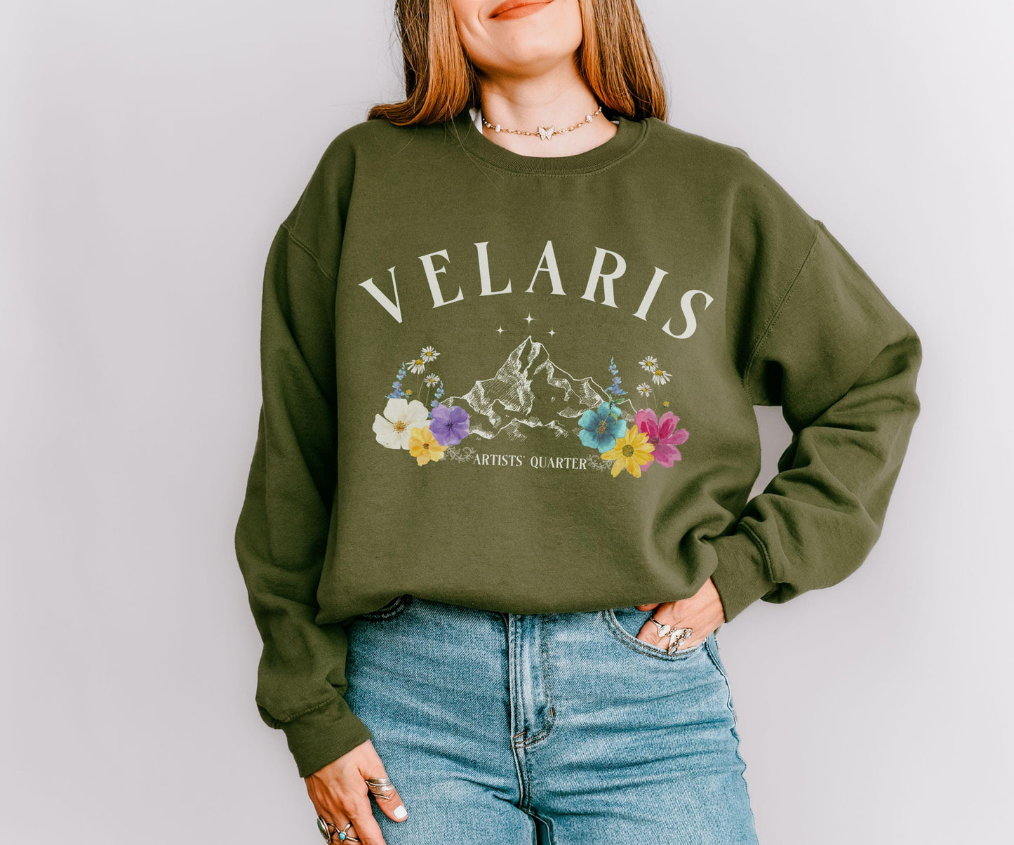 Velaris Sweatshirt Artists' Quarter, Licensed SJM Merch Sarah J Maas City of Starlight ACOMAF ACOTAR Sweatshirt Rhysand Feyre Bookish Shirt