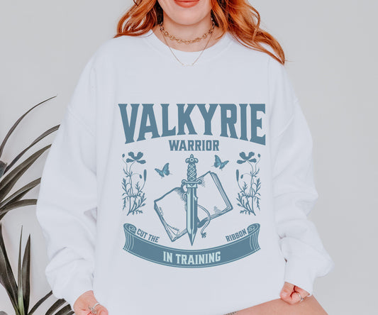 Valkyrie Sweatshirt, Warrior In Training Licensed SJM Merch, Sarah J Maas Cassian Velaris Shirt ACOSF Silver Flames ACOTAR Crewneck