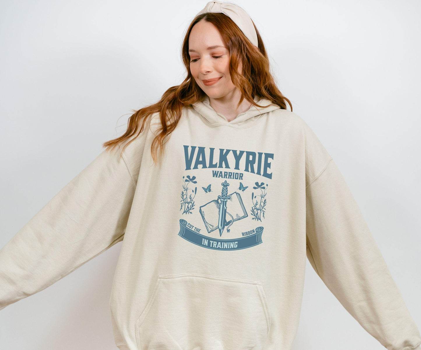 Valkyrie Hoodie Silver Flames, Warrior In Training Licensed SJM Merch, Sarah J Maas Nesta Cassian Velaris Sweatshirt ACOSF ACOTAR Hoodie