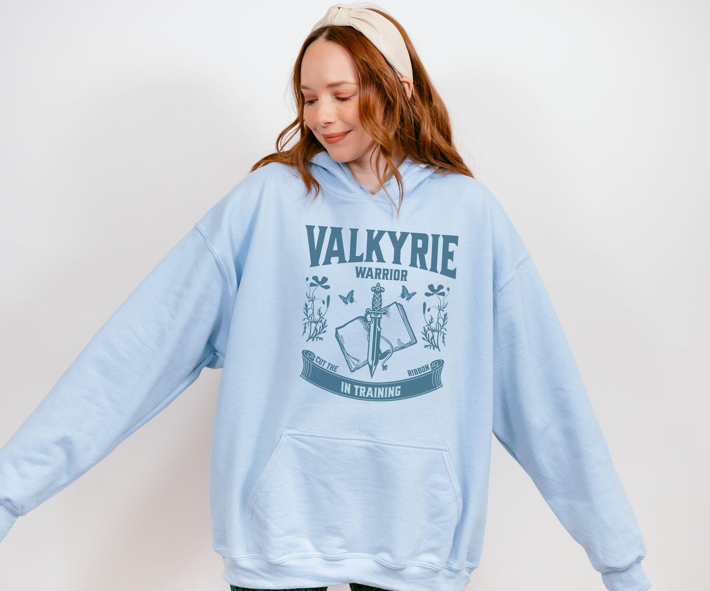 Valkyrie Hoodie Silver Flames, Warrior In Training Licensed SJM Merch, Sarah J Maas Nesta Cassian Velaris Sweatshirt ACOSF ACOTAR Hoodie