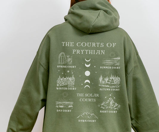 Prythian ACOTAR Hoodie, Officially Licensed Sarah J Maas Merch, A Court of Thorns and Roses SJM Sweatshirt, Fantasy Romance Reading Hoodie