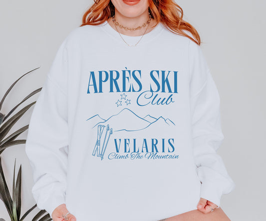 Velaris Sweatshirt, Apres Ski Club Sweatshirt Licensed Sarah J Maas ACOTAR Shirt Winter Solstice SJM Merch Valkyrie Ski Sweater