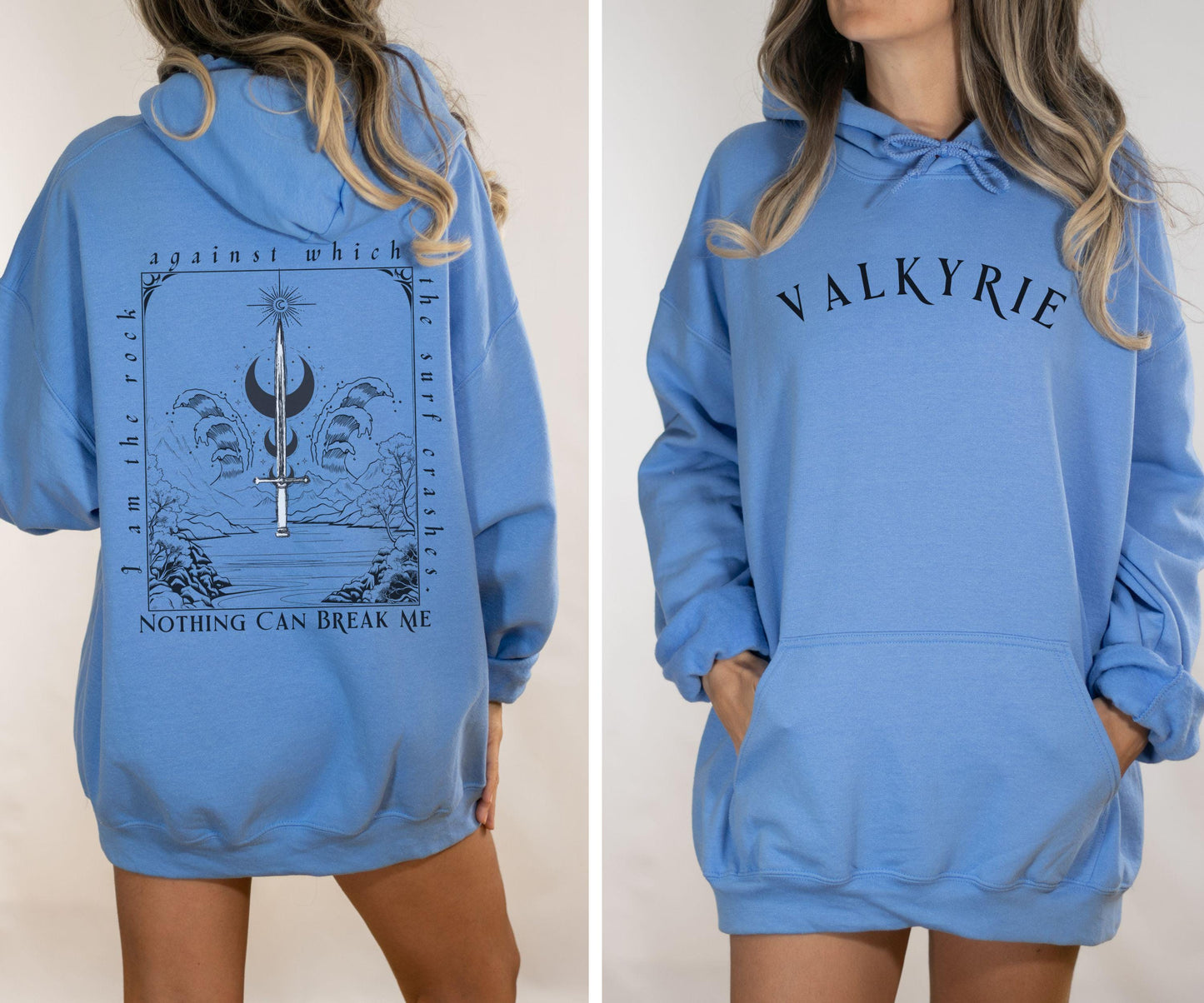 Valkyrie Hoodie, I am the Rock Valkyrie Quote Sweatshirt, Nesta Archeron Hoodie, Licensed SJM Merch ACOSF Hoodie, Sarah J Maas ACOTAR Gifts