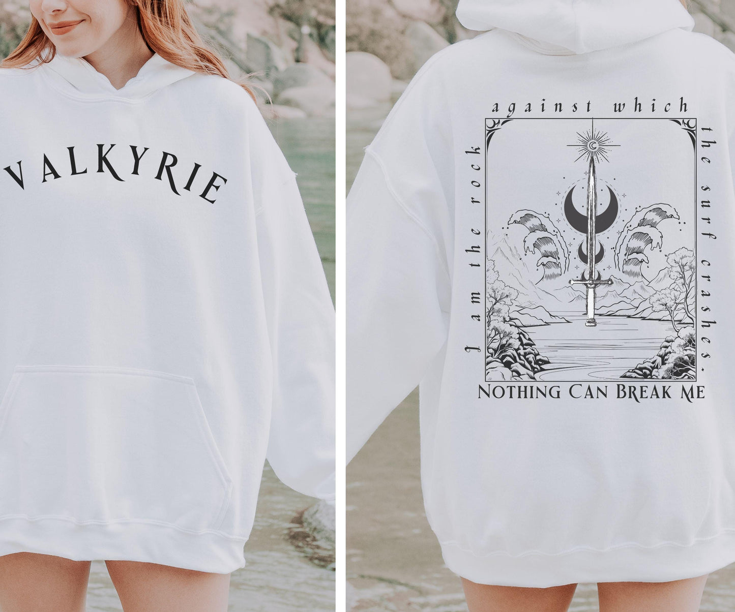 Valkyrie Hoodie, I am the Rock Valkyrie Quote Sweatshirt, Nesta Archeron Hoodie, Licensed SJM Merch ACOSF Hoodie, Sarah J Maas ACOTAR Gifts