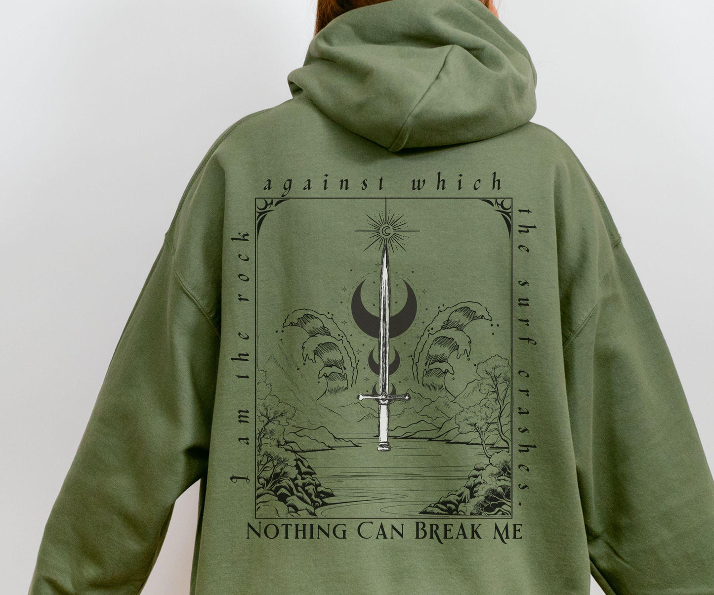 Valkyrie Hoodie, I am the Rock Valkyrie Quote Sweatshirt, Nesta Archeron Hoodie, Licensed SJM Merch ACOSF Hoodie, Sarah J Maas ACOTAR Gifts