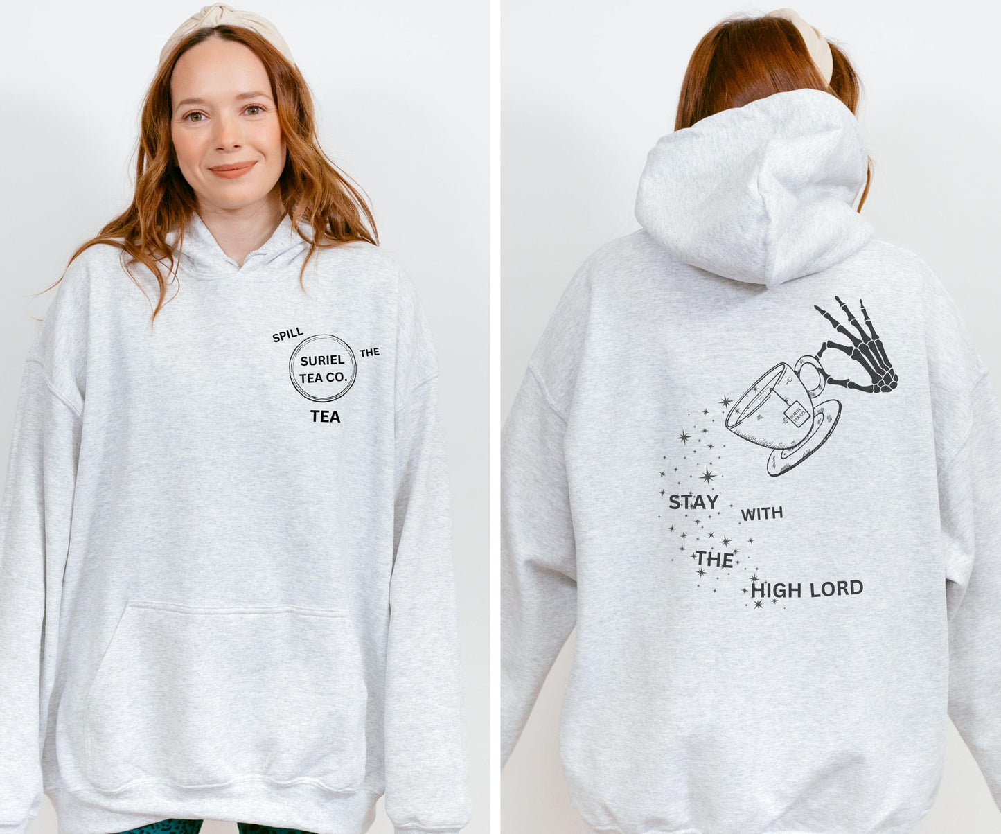 Suriel Tea Co Hoodie, ACOTAR Sweatshirt, Licensed Sarah J Maas Merch Feyre Rhysand ACOMAF Sweatshirt The Suriel Hoodie, SJM Merch Hoodie