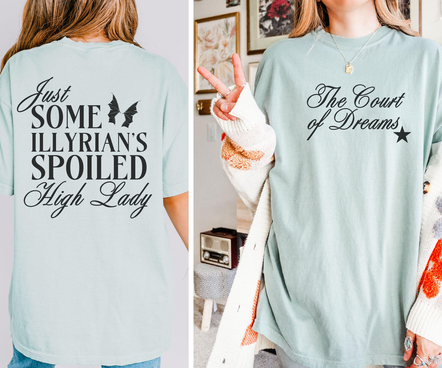 The Court of Dreams Illyrian High Lady Shirt, Licensed Sarah J Maas ACOTAR Merch ACOMAF Velaris Shirt Bat Boys Rhysand Cassian Azriel Shirt