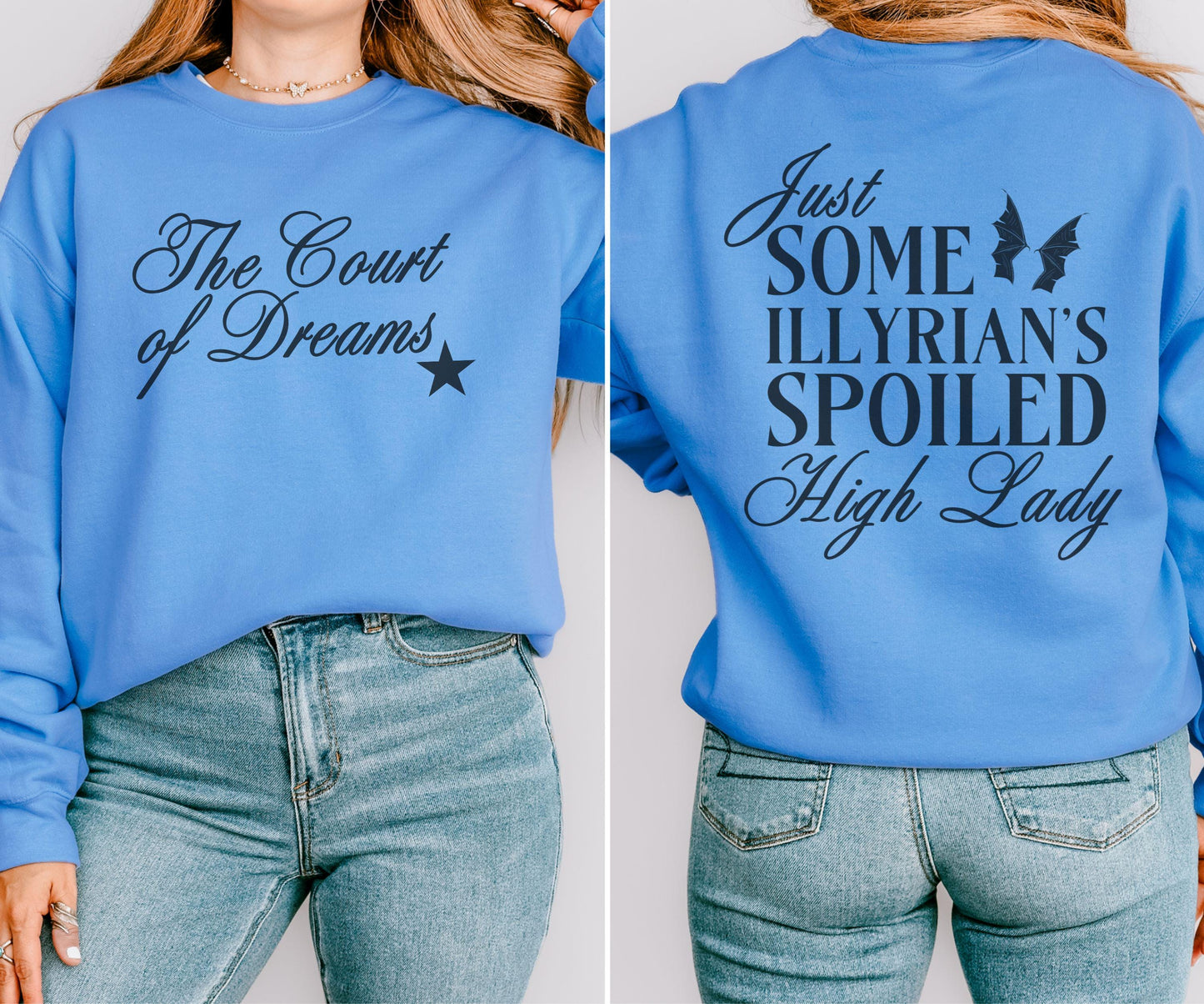 The Court of Dreams ACOMAF Sweatshirt, Bat Boys Rhysand Shirt, Illyrian Spoiled High Lady Shirt Licensed SJM ACOTAR Merch Velaris Sweatshirt