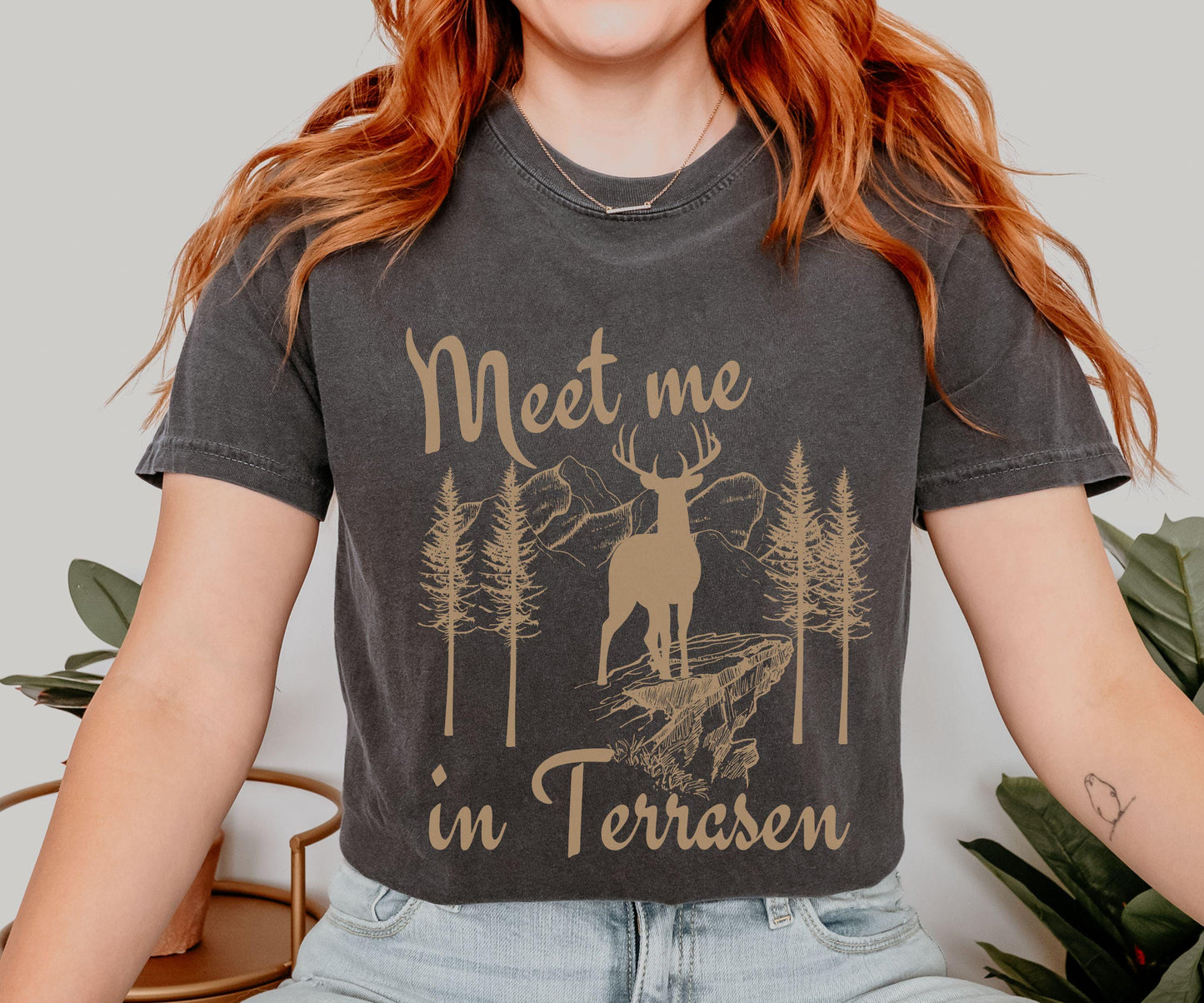 Terrasen Throne of Glass Shirt, Meet Me In Terrasen, Licensed Sarah J Maas Merch, SJM Merch, KOA Aelin Galathynius Kingdom of Ash TShirt