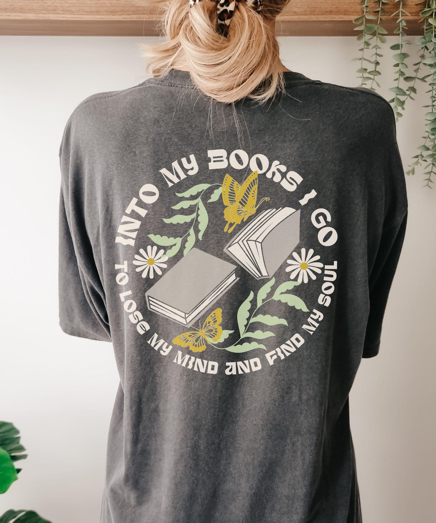 Into My Books I Go Shirt, I'm All Booked Bookish Book Core Nature Core Tshirt, Book Lover Merch Book Lover Gift Romantasy Reader Tee