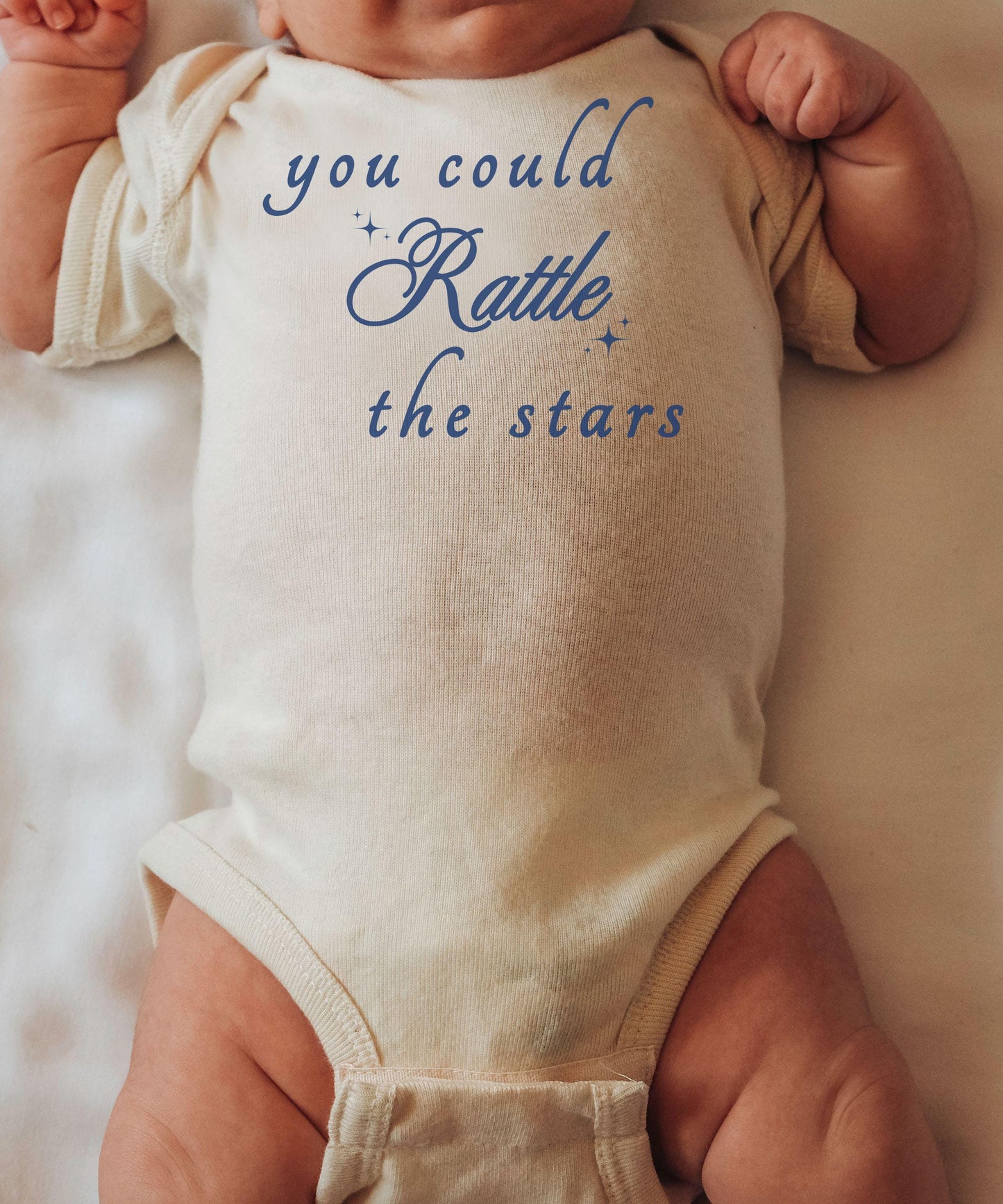 You Could Rattle The Stars, Throne of Glass Baby Bodysuit, Licensed SJM Merch, Sarah J Maas Baby Clothes Bookish Baby Shower Gifts TOG Merch