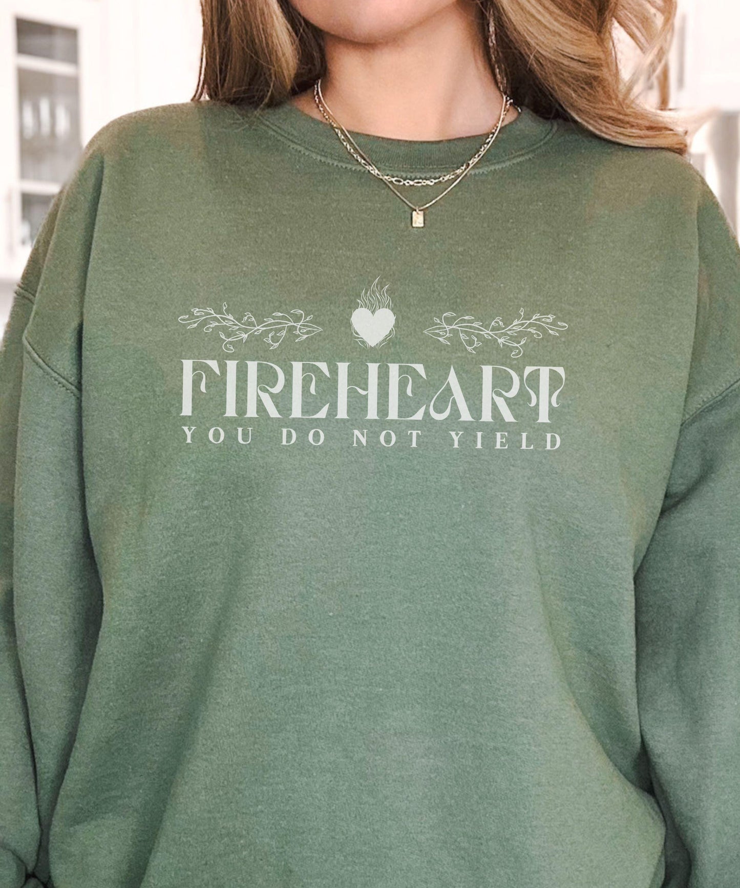 Fireheart Shirt, You Do Not Yield Sweatshirt, Licensed SJM Merch Shirt, Sarah J Maas Sweatshirt, Throne of Glass TOG Kingdom of Ash Shirt