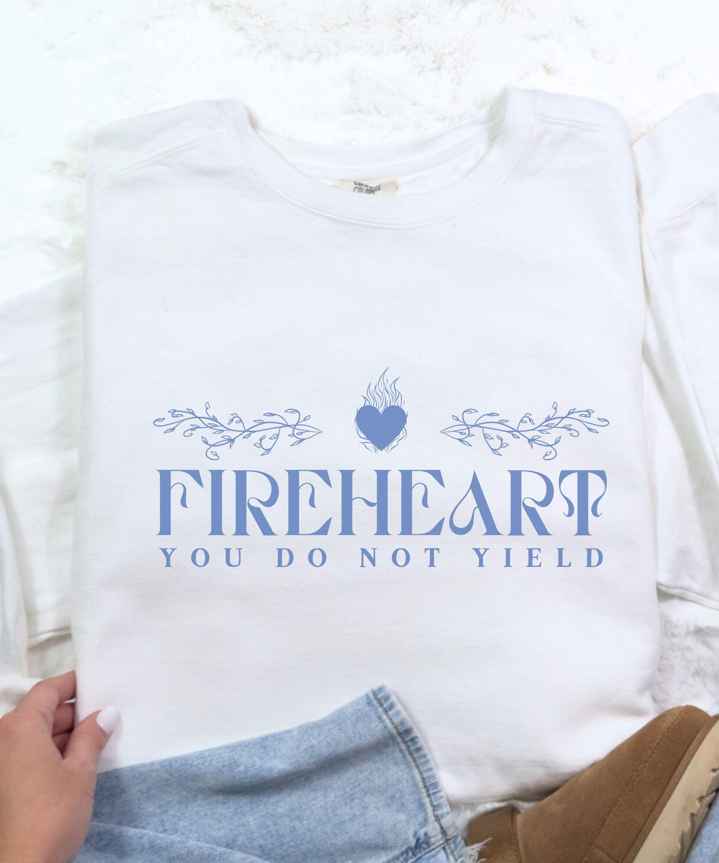 Fireheart Shirt, You Do Not Yield Sweatshirt, Licensed SJM Merch Shirt, Sarah J Maas Sweatshirt, Throne of Glass TOG Kingdom of Ash Shirt