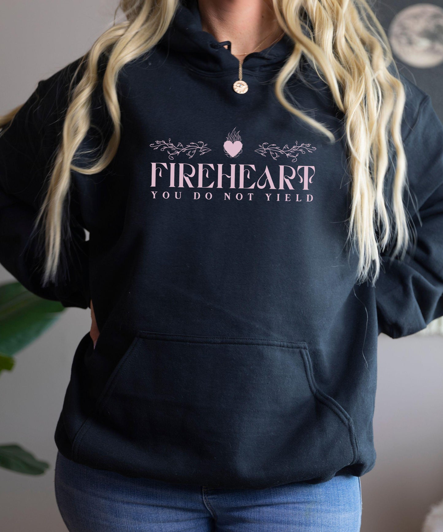 Fireheart Hoodie, You DO Not Yield Licensed SJM Merch, Sarah J Maas Sweatshirt, Throne of Glass TOG Kingdom of Ash Hoodie, Aelin Galathynius