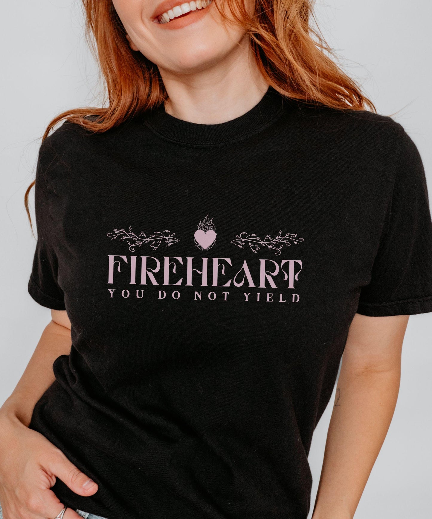 Fireheart Shirt, You DO Not Yield Licensed Sarah J Maas Merch, Throne of Glass TOG Kingdom of Ash Tshirt, Aelin Galathynius SJM Shirt