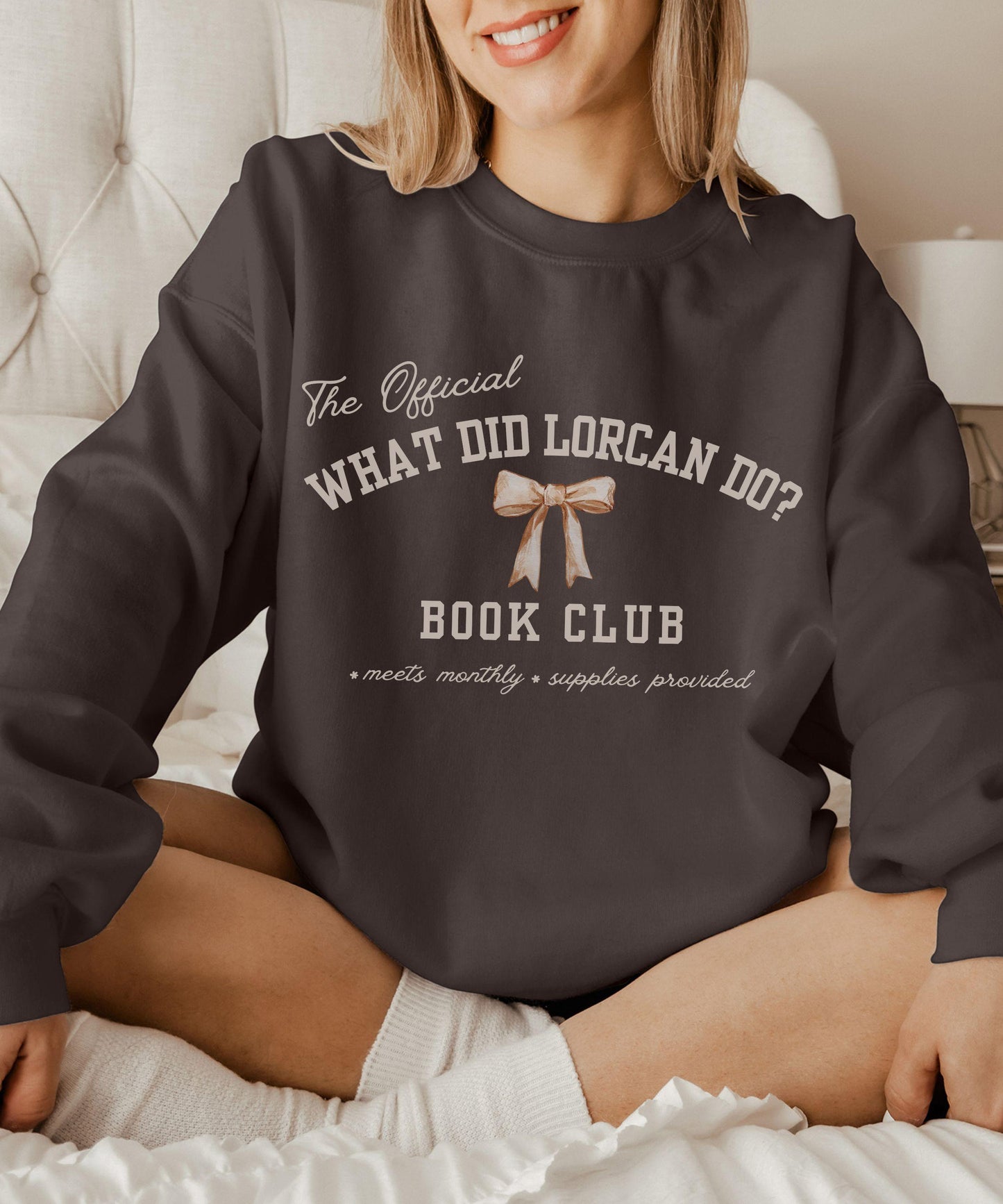 Lorcan Sweatshirt, What Did Lorcan Do Book Club, Throne Of Glass Sweatshirt Licensed SJM Merch, KOA Kingdom of Ash Sarah J Maas Shirt